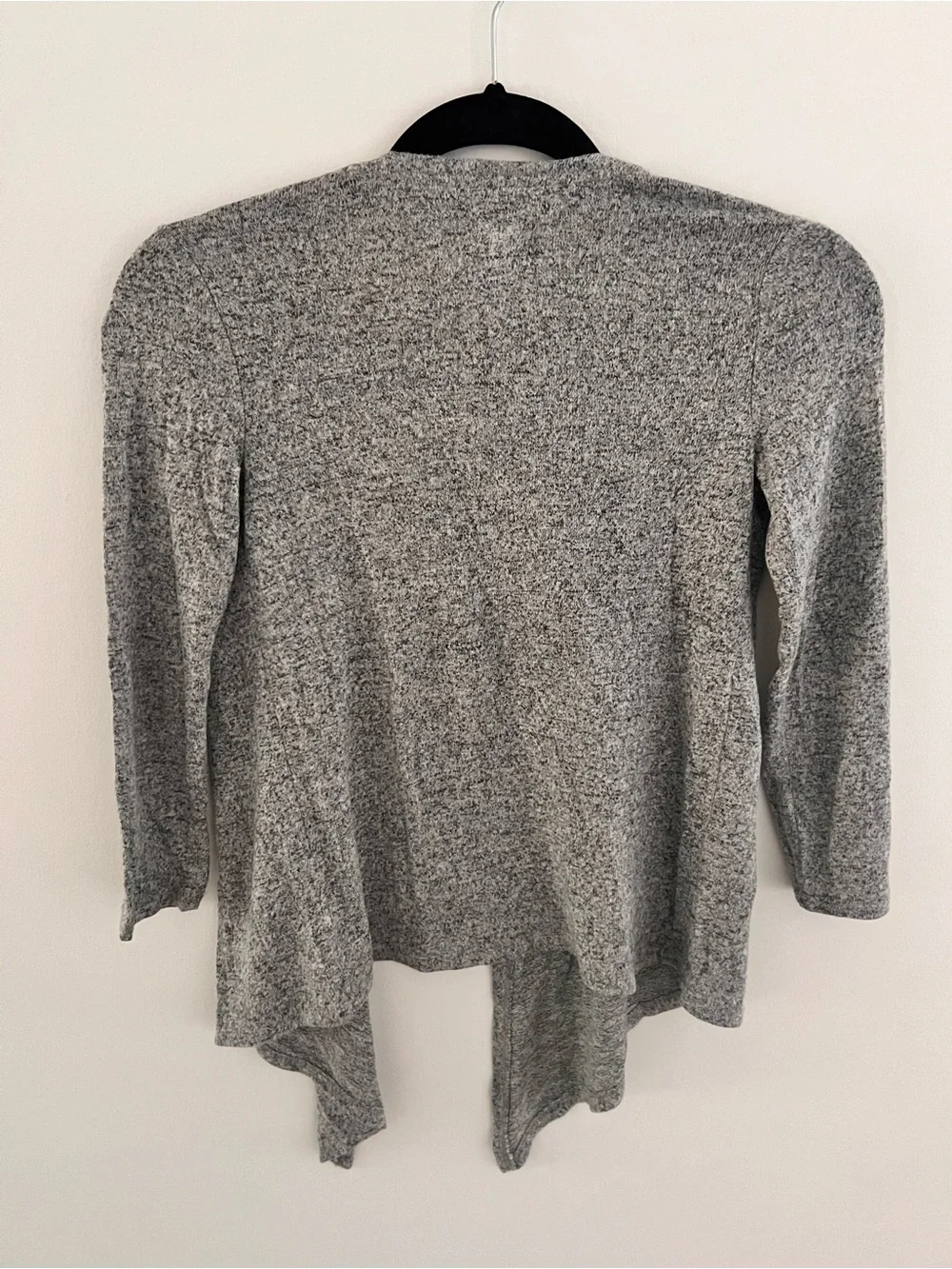 Justice Girls Gray Open Front Cardigan Wrap Size 6/7